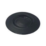 Crni stakleni tanjir 21cm